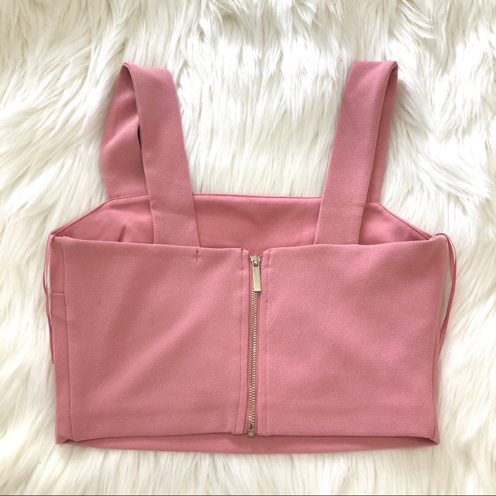 Dynamite Pink Crop Top - Picture 3 of 6
